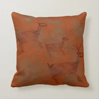 Southwest Canyons Petroglyphs Throw Pillow