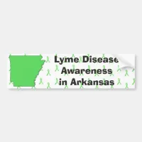 Lyme Disease Awareness in Arkansas Bumper Sticker