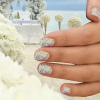 Summer Nails Pastel Floral Wedding Day Minx Nail Art