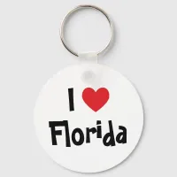 I Love Florida Keychain