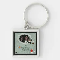 Photo Frame with Witch, Monsters, Ghost, Cat Keychain