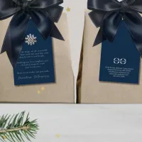 Elegant Snowflake Holiday Gift Tag