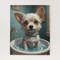 Splish Splash, Time for Pet & Funny Animal Baths Jigsaw Puzzle