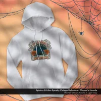 Spiders & Lilies Spooky Vintage Halloween Woman's Hoodie