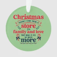 Love Makes It Christmas Family Classic Merry Ornament