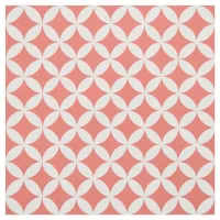 Trendy Coral Diamond Lattice Pattern Fabric