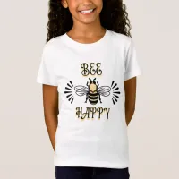 Bee Happy | Vintage Colors Honey Bee T-Shirt