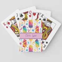 Mod Abstract Summer Frozen Treat Theme  Poker Cards