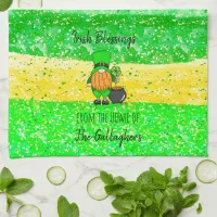 Irish St Patrick's Day Leprechaun Gnome Seasonal  Kitchen Towel