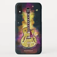 Personalized Cool Funky Abstract Guitar Art iPhone XR Case