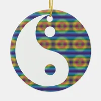 Abstract Colorful Yin Yang Ceramic Ornament