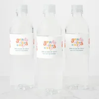 Class Of 2024 Grad Vibes Only Graduation Party  Water Bottle Label