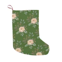 Floral Pattern Christmas Stocking