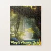 Magic Awaits You! Fairytale Forest customize Jigsaw Puzzle