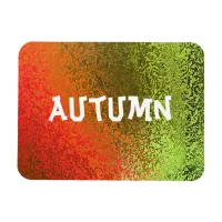 Own Name Shades of Orange & Green Premium Magnet