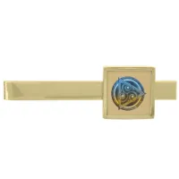 Ethereal Celtic Mandala of Duality Gold Finish Tie Bar