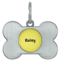 Custom Personalized Name Photo Artwork Dog Bone Pet ID Tag