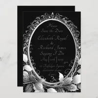 Luxurious black and gold wedding theme Elegant  Save The Date