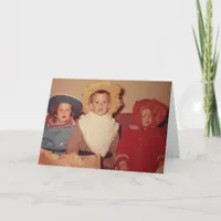 Vintage Children in Halloween Costumes Card