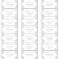 Vintage Elegant Gray Wedding Guest Address Labels