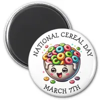 National Cereal Day March 7th Magnet