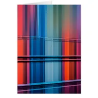 Abstract Colorful Wall Card