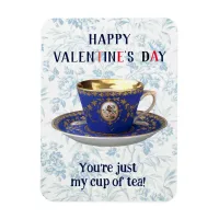 Elegant Vintage Teacup Pretty Just My Cup of Tea Magnet