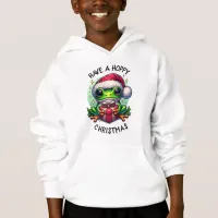 Have a Hoppy Christmas | Frog Pun Hoodie