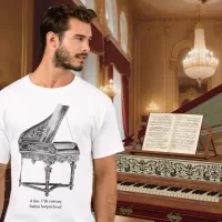 Vintage Harpsichord Musical Instrument Music Lover T-Shirt