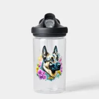 Just a Girl who Loves German Shepherds Water Bottle