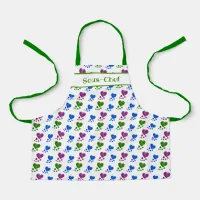 Kid's Apron - Abstract Acrylic Hearts