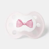 Pink Bow Baby Girl Pacifier