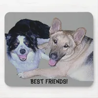 Best Friends Border Collie & German Shepherd Mouse Pad