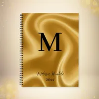 Gold Silk Monogram  Notebook