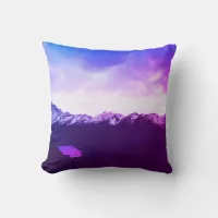 *~* Mountains Sky Soft Blues & Lavender Photo Throw Pillow