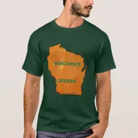 Wisconsin Cheese Pride Map Men Unisex TDZ T-Shirt