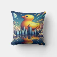 Rubber Duckie Duck  Throw Pillow