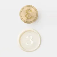 Number 3 Craft Birthday Age Numeral Envelope Wax Seal Stamp