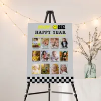 First Birthday Photo Sign, One Happy Dude Checker Foam Board