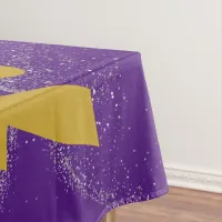 Gold "NOT TODAY!" with Silver Glitter on Purple |  Tablecloth