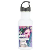 Dream Big, Inspirational Quote | Faerie Art Stainless Steel Water Bottle