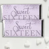 Sparkle Glitter Purple Sweet 16 Personalized Hershey Bar Favors