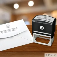 Custom Logo Return Address Self-inking Stamp