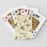 Western Cowboy Rodeo Horses Personalized Playing Cards
