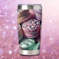 Pretty Macaron Bling Insulated Tumbler