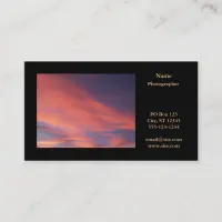 Horizontal Landscape Photo Photography Business Card