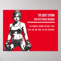 The Quiet Storm - Her Fists Speak Volumes Poster