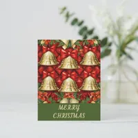 Bows And Bells - Christmas Card