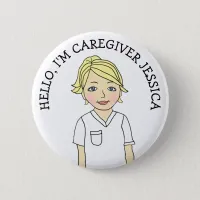 Hello, I'm Caregiver Add Name Button