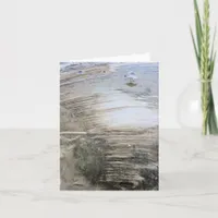 Blank Coastal Beach Note Card